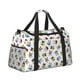 thumbnail image 2 of Fotbe French Bulldog With Coffee Cup Bolsa de Viaje con Estampado, Bolsa de Fin de Semana para Mujer con Compartimento para Zapatos, Bolsa de Gimnasio con Bolsillo Húmedo, 2 of 7