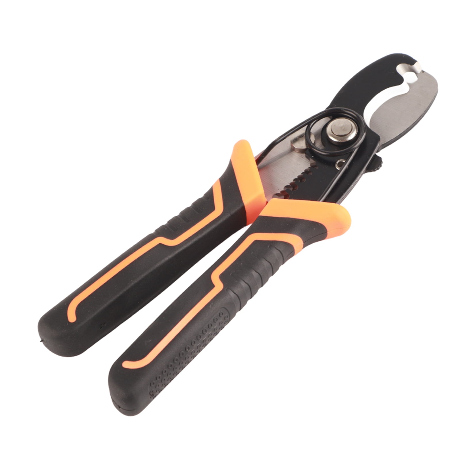 Wire Stripper Pliers - 65# Manganese Alloy Steel, For Stripping & Cutting AWG 8-16 Wires, PVC Handle