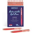 thumbnail image 1 of xianyou-Retractable Gel Ink Pens: 0.7mm Medium Point Red-Ink Color Pen for Journaling Smooth Writing Fine Tip Quick-dry Ink No Bleed Set 10ct, 1 of 4