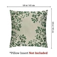 thumbnail image 4 of Embroidered Throw Pillow Covers  Surrounding Green Leaves Decorative Pillowcases FarmhousePillow Cushion Cases Boho Home Decor Square Floral Pillow Case, 4 of 7