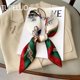 thumbnail image 2 of Bufanda cuadrada de seda con estampado de lujo para mujer, chal para el cuello, para primavera, para mujer, 70 cm, pañuelo para el pelo, para la cabeza, para la muñeca, hijab, 2 of 5