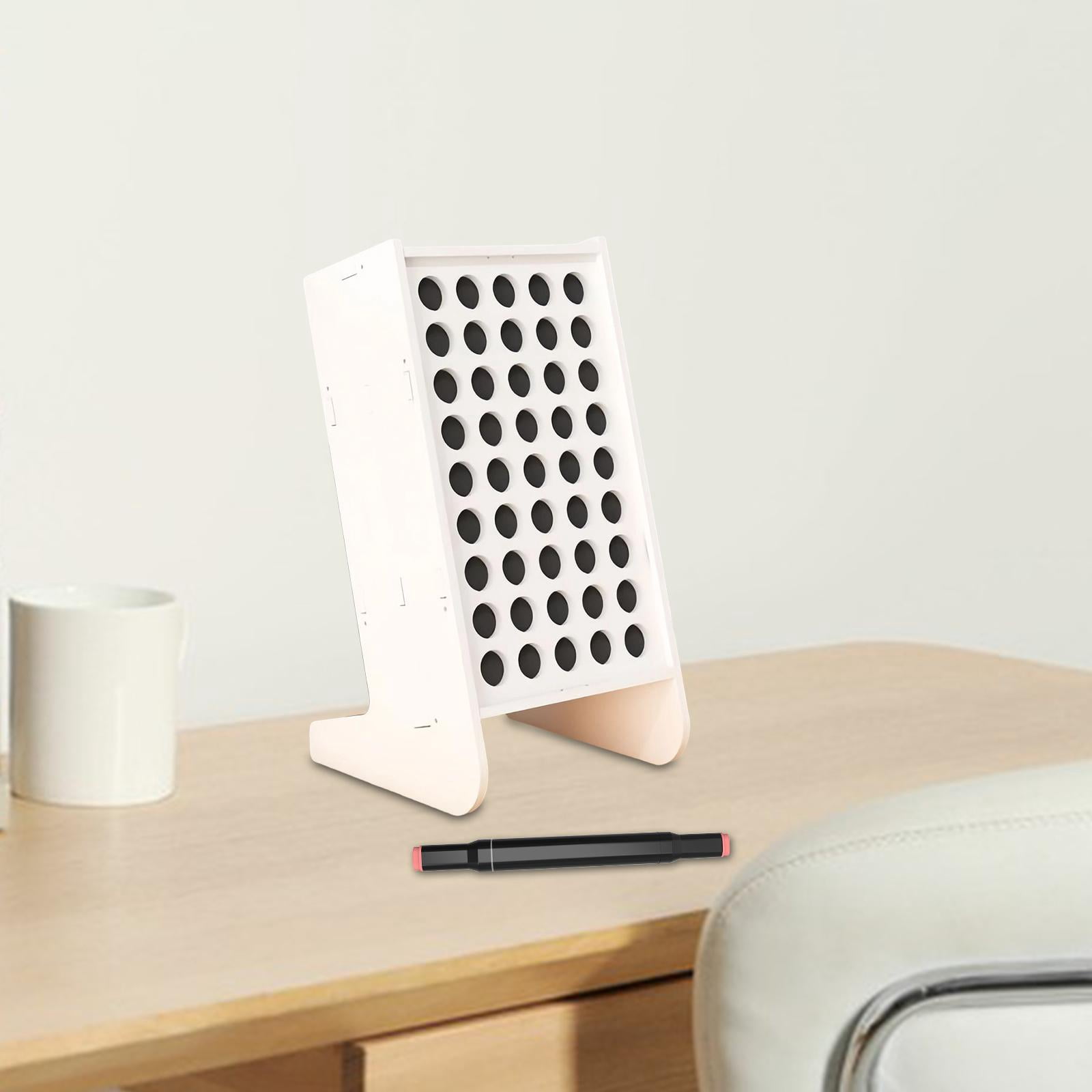 Dualoai Marker Organizer 45 Slots Art Supply Marker Rack for Art Brushes Office Desk