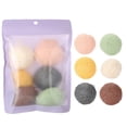 thumbnail image 1 of 6 Color Water Drop 100% Konjac Wash Face Flutter Natural Facial Care Body Sponges (Dry)02#, 1 of 5