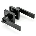 thumbnail image 4 of Villar Home Designs Door Lever Crown Black Privacy 20 Pack, 4 of 8