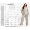 thumbnail image 5 of Cueply Women's Plus Size Pajama Set Long Sleeve Loungewear Long Pants Sleepwear Soft 2 Piece Pjs with Pockets, 5 of 9