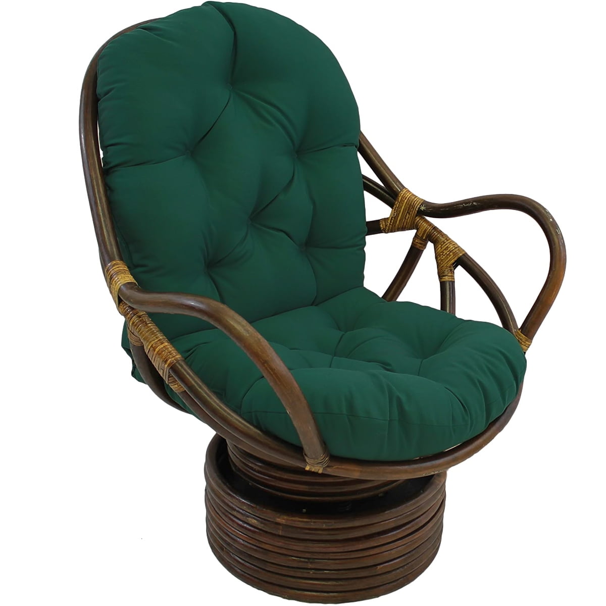 bamboo swivel rocker cushions