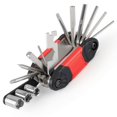 thumbnail image 1 of Kit d'Outils de Réparation de Vélo 16 en 1 Multi-Outils Portable Pliable Outils de Vélo de Montagne Levier de Levier de Pneu de Vélo pour Route Montagne -TG, 1 of 5
