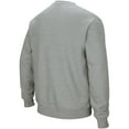 thumbnail image 2 of Men's Colosseum Heather Gray LSU Tigers Arch & Logo Crew Neck Sweatshirt, 2 of 4
