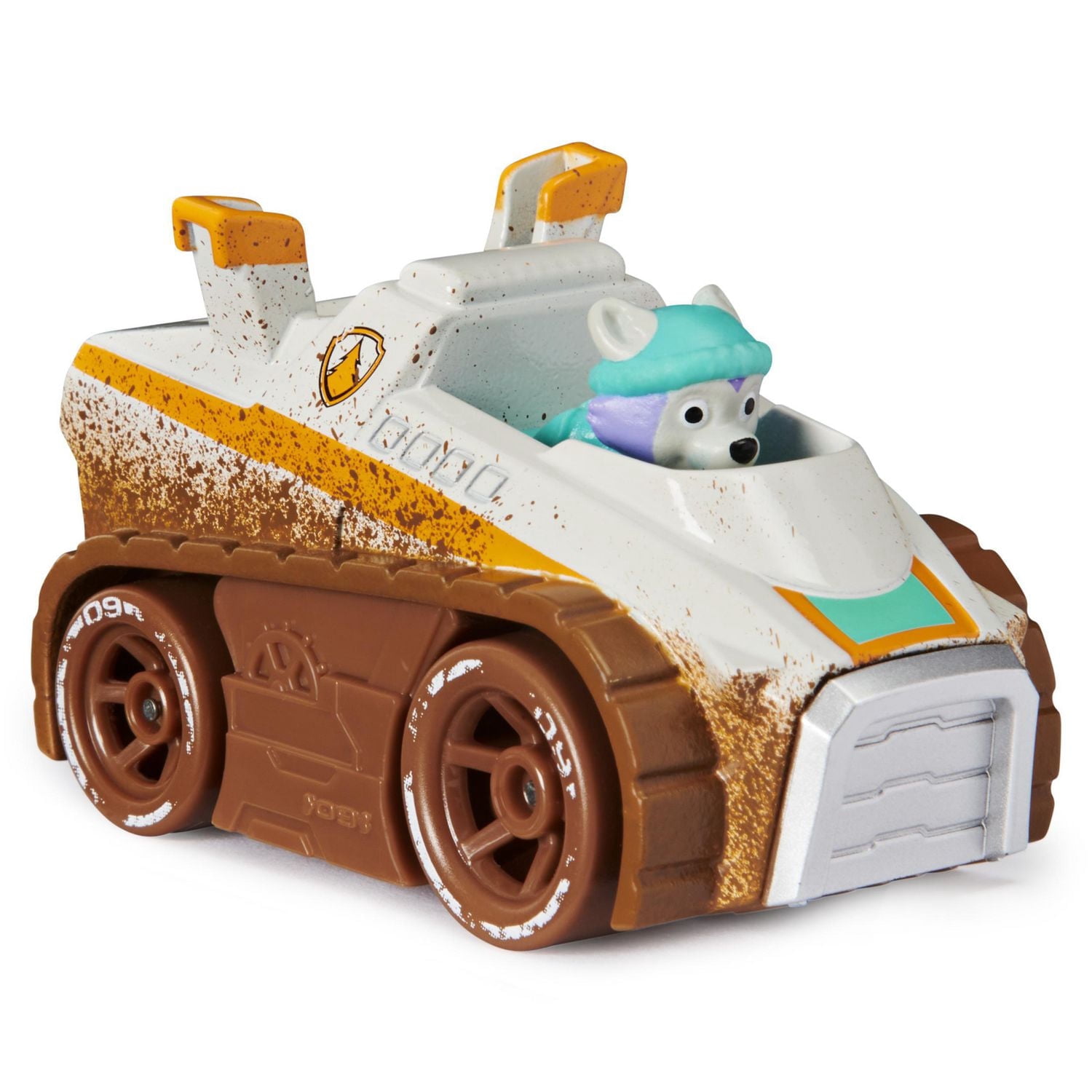 PAW Patrol, Véhicule Everest en métal moulé True Metal à collectionner, Série Off-Road à l'échelle 1:55
