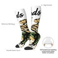 thumbnail image 3 of Daiia Sports Socks Cowboy Playing Guitar Printed Novelty Crew Socks for Men Women Knee High Socks Cotton Socks Soft & Breathable Support Unisex Socks, 3 of 9