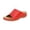 Red, variant on UDAUDU Women's Sandals Slides Wedge Open Toe Thick Sole Lightweight Slip Resistant Cozy Roman Style Beach Sandal Summer Walking Shoes Red 9 Wide