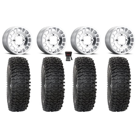Method 412 15×6 Wheels Raw (5+1) 33 RC500 Tires Can-Am Maverick X3 / Honda Pioneer 1000 / Talon