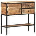 thumbnail image 1 of vidaXL Buffet 85x30x80 cm Bois de Manguier Brut, 1 of 5
