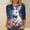 A159 Black, variant on Easter Graphic Top for Women Vibrant Rabbit and Spring Floral Meadow Pattern Crewneck Half Sleeve Loose Fit Festive Celebration Shirt