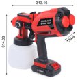 thumbnail image 2 of LED Cordless Electric Paint Sprayer High Pressure Handheld Spray Gun 20V 1200ml, 2 of 17