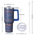 thumbnail image 2 of OBREWU Pioneer Flower Tumbler with Handle and Lid,Pioneer Flower 40oz Double Wall Vacuum Insulated Tumbler,Cups Gift for Women and Men, 2 of 7