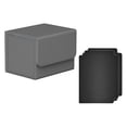 thumbnail image 4 of Caja para más de 100 cartas coleccionables con fundas premium y cierre magnético Gris, 4 of 9