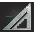 thumbnail image 6 of Seetaras Triangle Rule 90 Degree Thickening Angle Rule Aluminum Alloy Carpenter Measurement Square Ruler, 6 of 9
