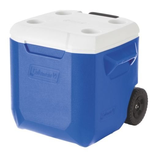Coleman Wheeled Cooler, Blue, 45 Quart