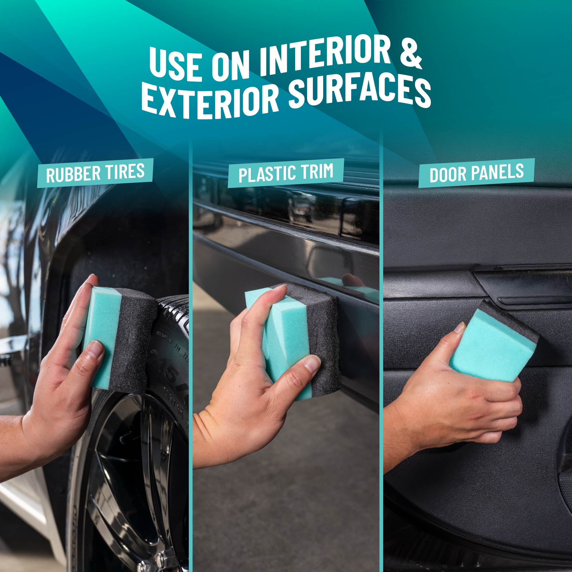 Chemical Guys Durafoam Contoured Large Tire Dressing Applicator Pads (2 Pack)