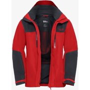 Jack Wolfskin Red/Dark Grey Jasper Outdoor Jacket (Men's)