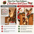 thumbnail image 6 of 2PC Christmas Wooden Santa Door Frame Corner Decor, DIY Door Topper Art Decor & Xmas Gift, 6 of 7