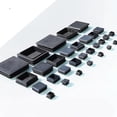 thumbnail image 2 of Square 100X100mm 4pcs Plastic Square Table Feet Cap Tubing Insert Plugs Hole Cover Chair Anti, 2 of 4