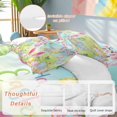 thumbnail image 2 of Queen 4 Piece Bedding Set Easter Egg Pink Bunny Ears Soft Breathable Duvet Cover and Pillowcase, Watercolor Floral Gradient Duvet Cover Set Bed Sheets for Bedroom Dormitory Guest Room, 2 of 9