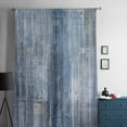 thumbnail image 5 of Blue Semi Sheer Curtains Drapes for Living Room, Bedroom, French Doors Window 96 Inches Long, Retro Oil Painting Modern Abstract Art Aesthetics Rod Pocket Chiffon Curtain Drapery Voile Drape Panel, 5 of 6