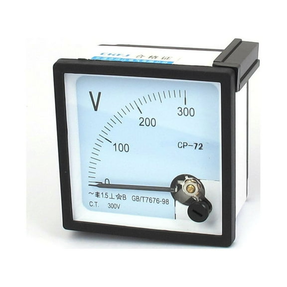 Unique Bargains 0-300V Arabic Numerals Dial Panel Analog Voltmeter Volt Meter CP-72