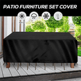 thumbnail image 3 of 2X Patio Furniture Set Cover Waterproof,Heavy Duty Funiture Covers for Sectional Sofa Set Wicker Rattan Table XXL, 3 of 4