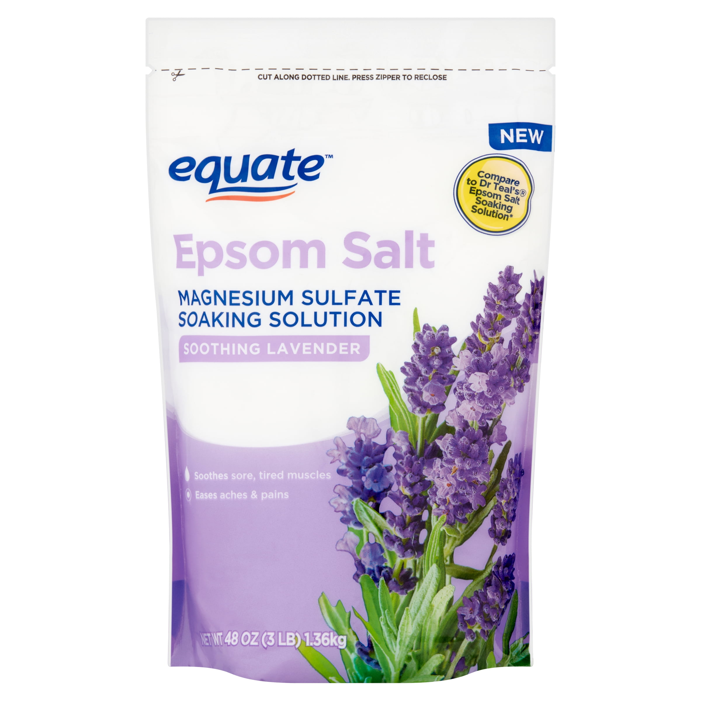Equate Epsom Salt Soothing Lavender, 3 lbs