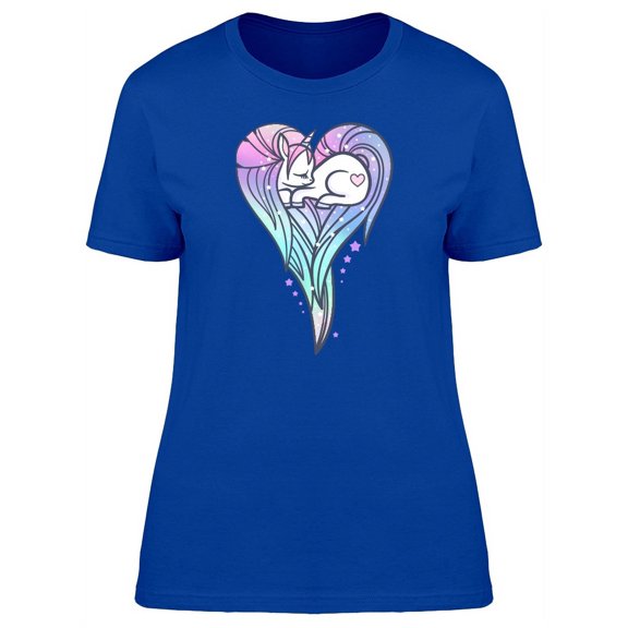 Galaxy Mane Baby Unicorn T-Shirt Women -Image by Shutterstock, Female Large