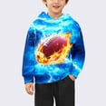 thumbnail image 2 of WAYUTE Girls Sweatshirt Sports Athletic Long Sleeve Hooded Sweatshirt with Cool Football Graphic for Fall Winter Casual Outdoor Wear, 2 of 5