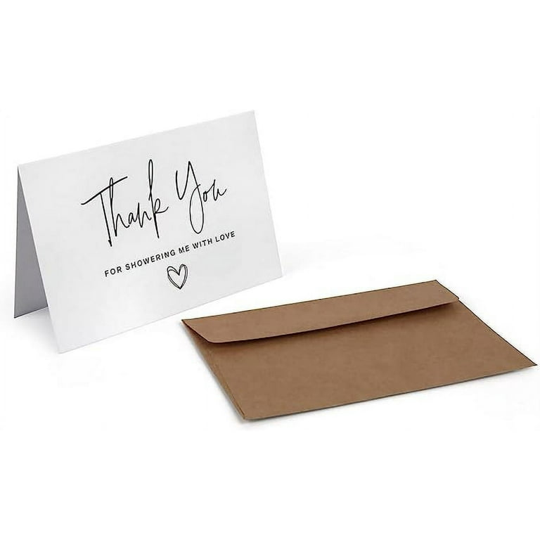 EZAKKA 3D Pop Up Thank You Cards - 6x8 Inch Greeting Cards With Envelopes For All Occasions