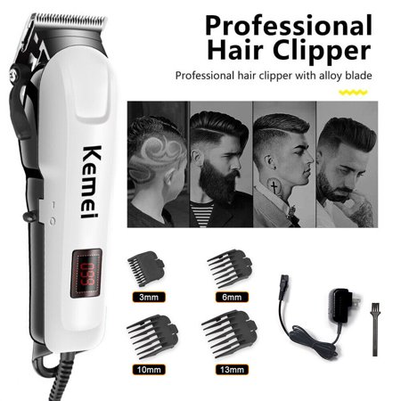 Kemei Professional Hair Clippers Trimmer Kit Men Cutting Machine Barber Salon US