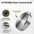 thumbnail image 4 of W11675852 Dryer Control Knob Replacement for , Replaces W11328381, 4 of 5