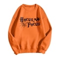 thumbnail image 5 of WEIWEN Halloween Sweatshirt for Women Hocus Pocus Shirts 2026 Trendy Long Sleeve Black Cat Sweaters Halloween Pullover Tops Womens Fall Fashion Clothing Orange, S, 5 of 6