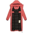 thumbnail image 4 of Marikoo Women's Calf-Length Quilted Fall & Winter Coat - Detachable Hood - Nadeshikoo XVI, 4 of 9