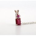 thumbnail image 4 of Natural Emerald Pink Tourmaline Sterling Silver Necklace NT15, 4 of 9