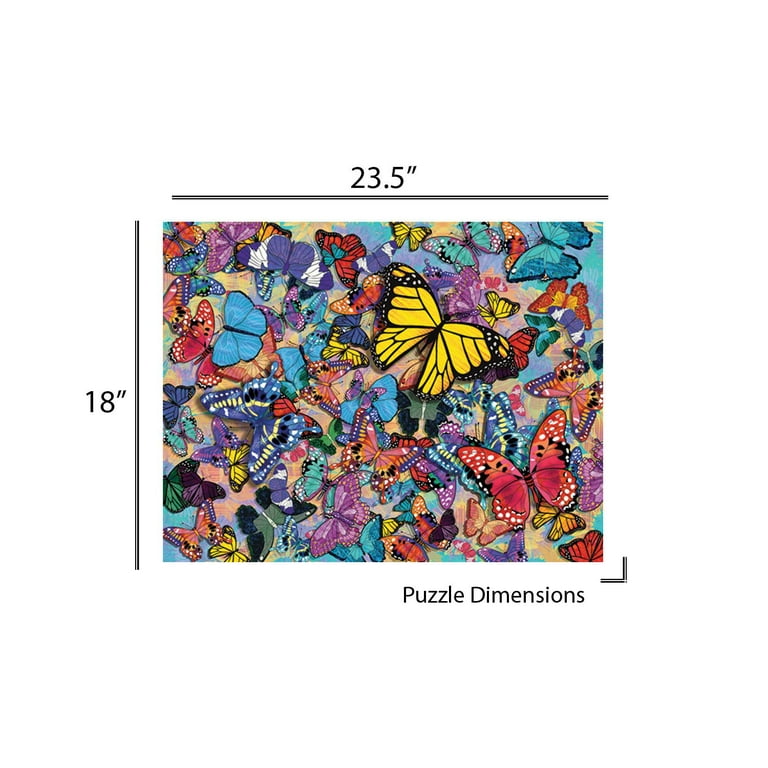 Springbok 500ピース ジグソーパズル バタフライフレンジー  蝶々 Springbok Butterfly Frenzy - 500 Piece Jigsaw Puzzle for
