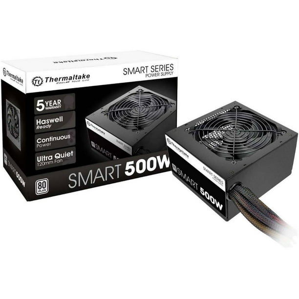 Fuente de Poder Thermaltake Smart Series de 500W, ATX, 80 PLUS. Thermaltake PS-SPD-0500NPCWUS-W