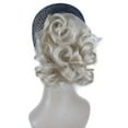 thumbnail image 2 of Short Ponytail Hair Piece Extension Wavy Claw Clip In/on Hairpiece, Light Blonde, 2 of 9