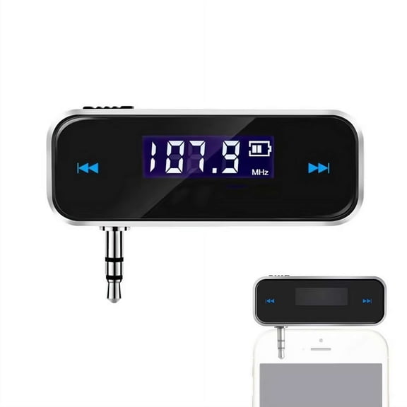 3.5mm FM Transmitter Music Audio LCD Display Wireless Handsfree Car Kit for MobilePhones MP3 Player Tablet