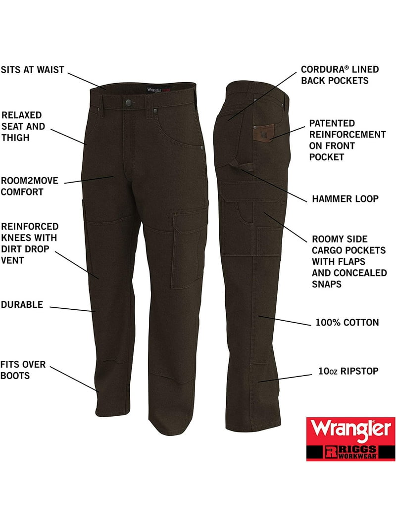 wrangler RIGGS ダブルニー　ワークパンツ　ブラック リップストップ Wrangler® RIGGS Workwear® Men's Ripstop Ranger Pant_Black