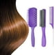 thumbnail image 4 of de para el cabello de 3 uds., de peluquería , cepillo y de cola para peinar, peluquería, secado en húmedo, hombres y - púrpura Yinane Peine de pelo de cola, 4 of 6