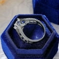 thumbnail image 4 of 3Ct Round Cut Lab Created Diamond & Sapphire Wedding Ring 14k White Gold Plated 925 Sterling Silver For Her, 4 of 4