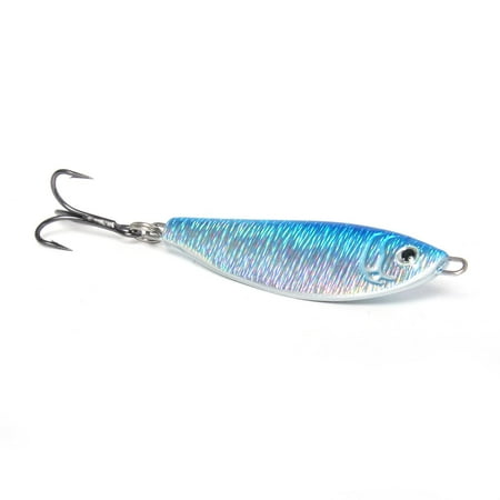 UPC: 0046837101886 | Clarkspoon PJ34-BLU/SIL Pogie Jig3/4 oz – Blue/Silver