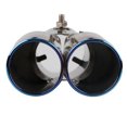 thumbnail image 4 of Tonta de escape de automóvil azul quemado de doble salida Silenciador de silenciador automático de acero inoxidable de acero inoxidable, 4 of 9