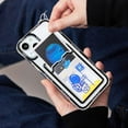 thumbnail image 4 of for iPhone 15 Pro Max Case Clear with Astronaut Design Cute Anime Cool Blue Durable Space Theme Soft TPU Shockproof Protective Aesthetic Women Girly Kids Girl's Phone Cover (Upside Down), 4 of 5
